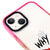 iPhone 13 So Serious Telefon Kılıfı - Artycase - Pembe Yeşil