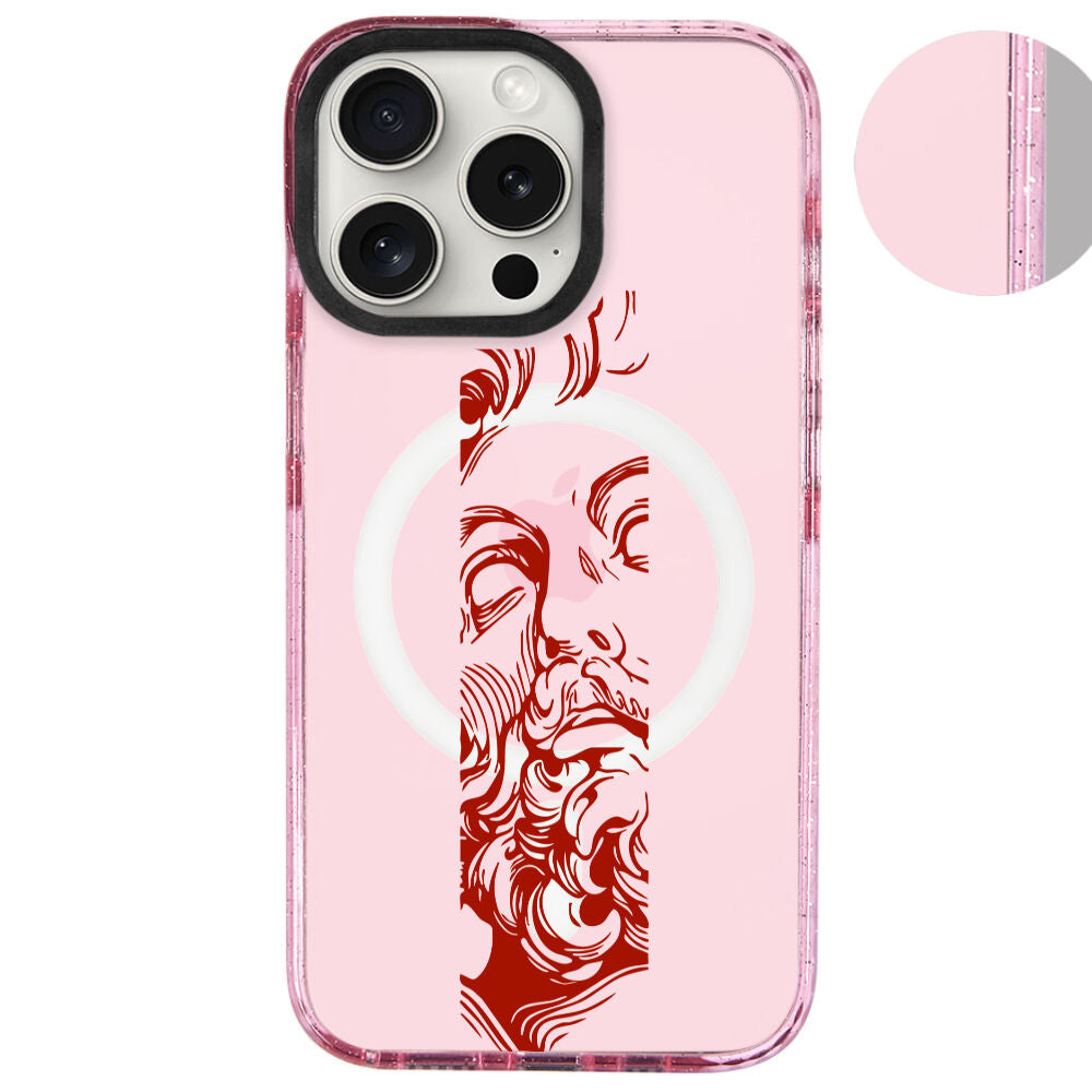 MagsafeliArtycaseSimliPembe