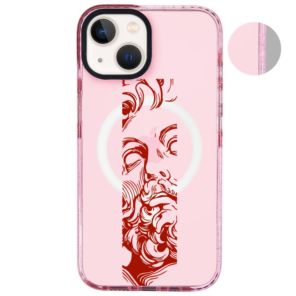 MagsafeliArtycaseSimliPembe