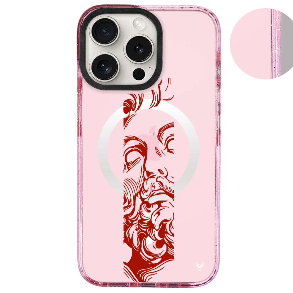 MagsafeliArtycaseSimliPembe