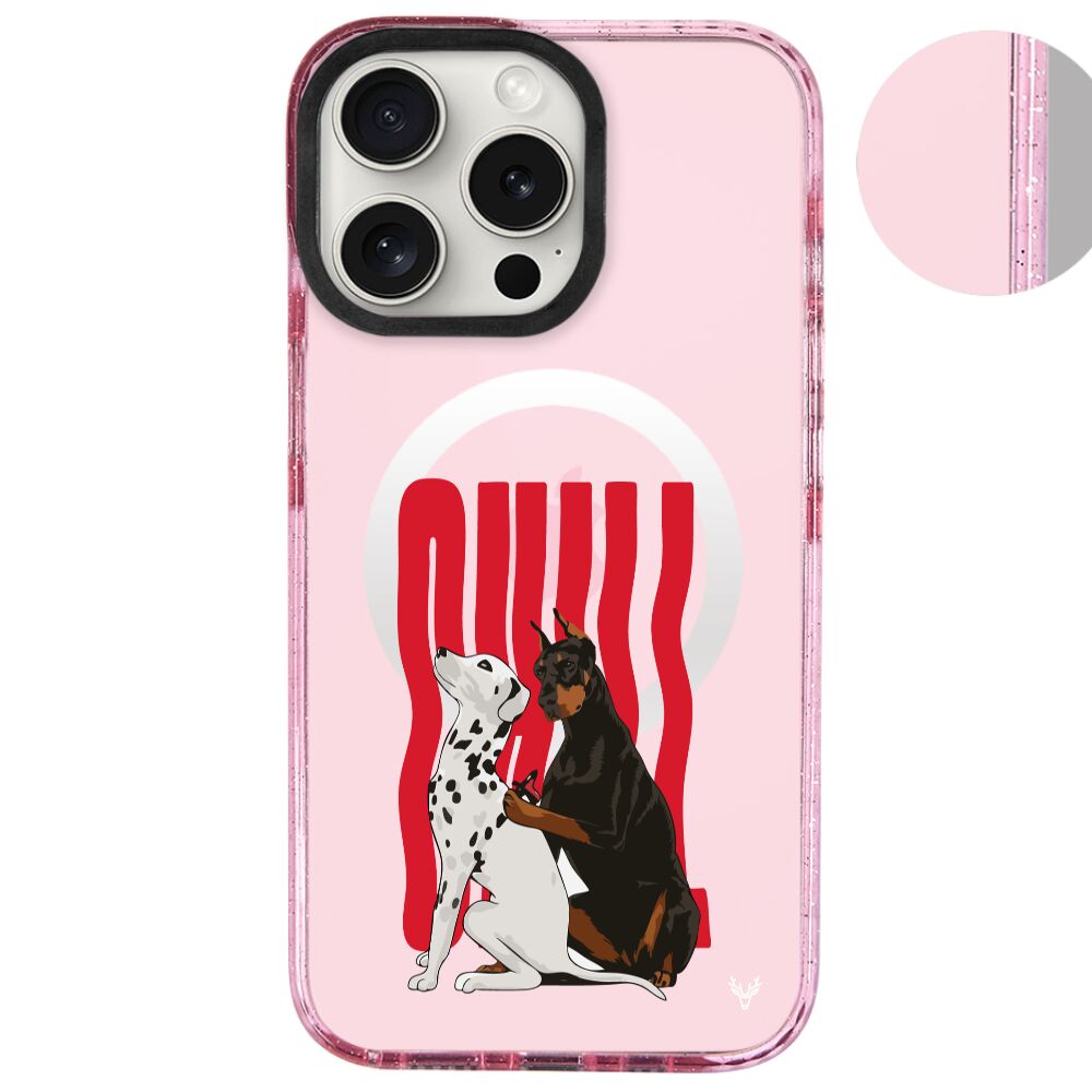 MagsafeliArtycaseSimliPembe