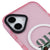 iPhone 16 Plus Call 911 Telefon Kılıfı - Magsafeli Artycase - Simli Pembe