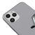 iPhone 11 Pro Selektör Telefon Kılıfı - Renkli Silikon - Gri