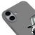 iPhone 16 Selektör Telefon Kılıfı - Renkli Silikon - Gri