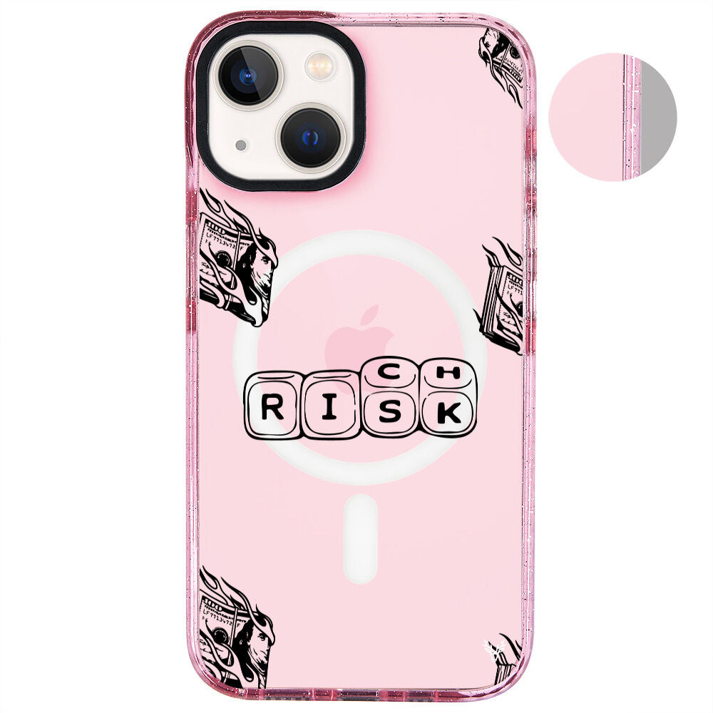 MagsafeliArtycaseSimliPembe