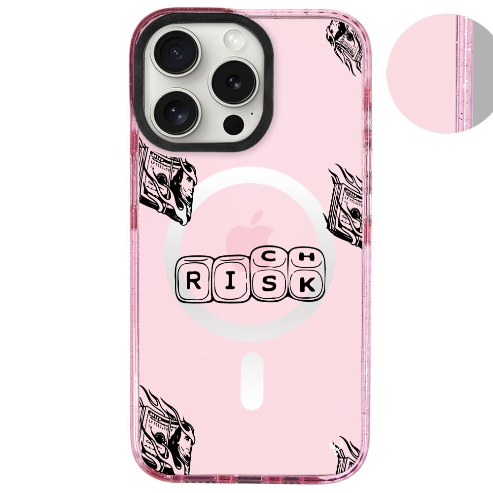 MagsafeliArtycaseSimliPembe
