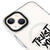 iPhone 15 Plus Crazy Idea Telefon Kılıfı - Magsafeli Artycase - Beyaz