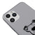 iPhone 11 Pro Max My Phone Telefon Kılıfı - Renkli Silikon - Gri
