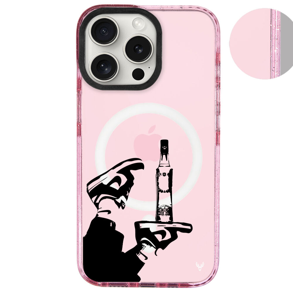 MagsafeliArtycaseSimliPembe