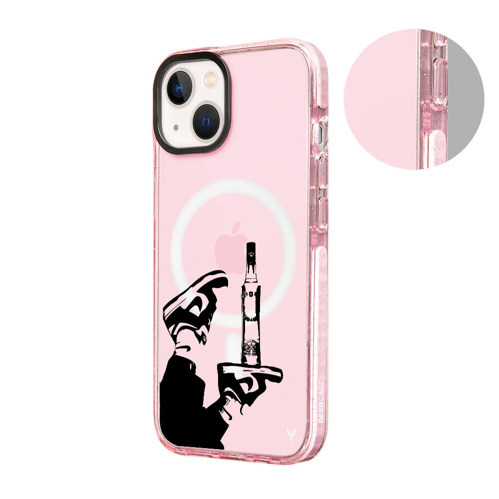 MagsafeliArtycaseSimliPembe