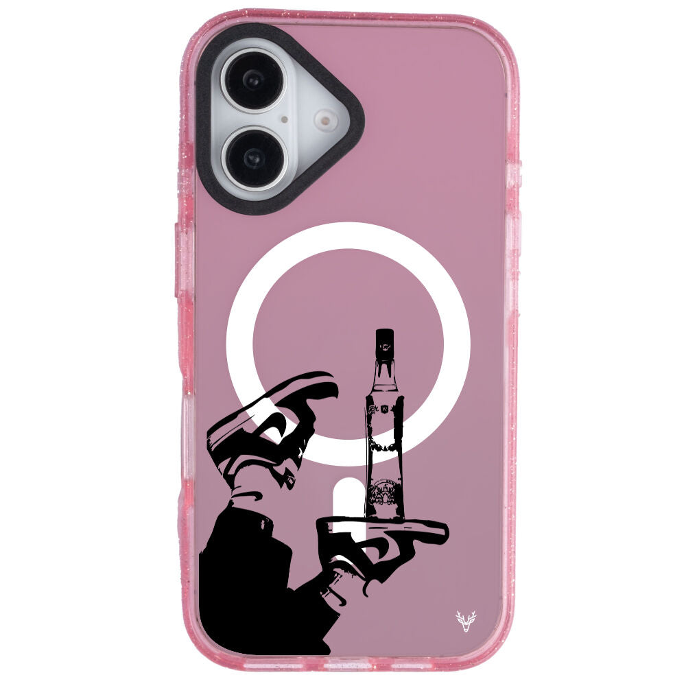 MagsafeliArtycaseSimliPembe