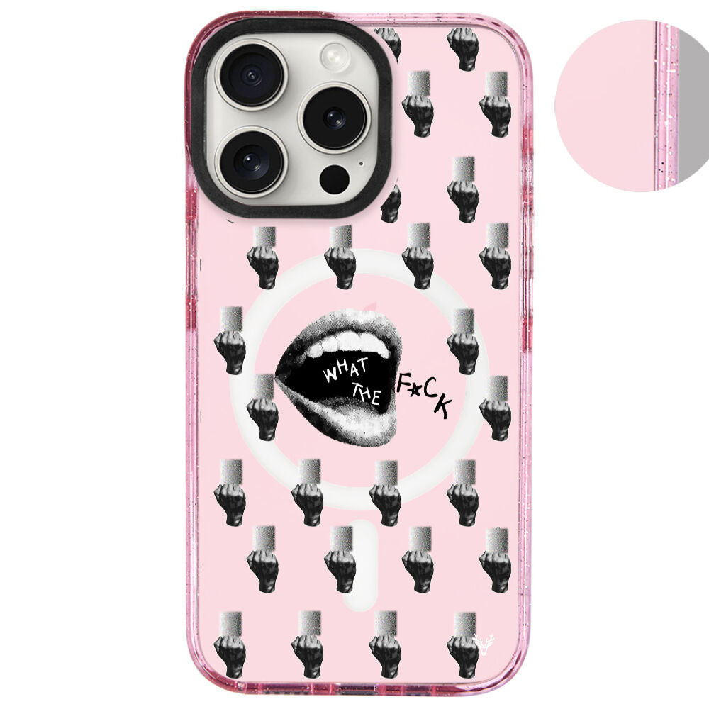 MagsafeliArtycaseSimliPembe