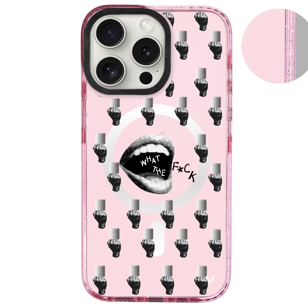 MagsafeliArtycaseSimliPembe