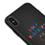 iPhone XS Stay Positive Telefon Kılıfı - Renkli Silikon - Siyah