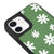 iPhone 12 Mini Daisies Garden Telefon Kılıfı - Deri - Açık Yeşil