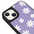 iPhone 14 Daisies Garden Telefon Kılıfı - Deri - Lila