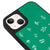 iPhone 13 Flowers Garden Telefon Kılıfı - Deri - Yeşil