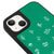 iPhone 14 Flowers Garden Telefon Kılıfı - Deri - Yeşil