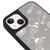 iPhone 13 Space Stars Telefon Kılıfı - Deri - Açık Gri