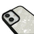 iPhone 16 Plus Space Stars Telefon Kılıfı - Deri - Beyaz