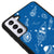 Samsung S21 Space Stars Telefon Kılıfı - Deri - Mavi