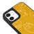 iPhone 11 Meow Telefon Kılıfı - Deri - Sarı