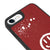 iPhone 6 Smile Spray Telefon Kılıfı - Deri - Kırmızı