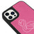 iPhone 16 Pro Max Flamingo Art Telefon Kılıfı - Deri - Pembe