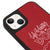 iPhone 14 Better with Dog Telefon Kılıfı - Deri - Kırmızı