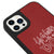 iPhone 14 Pro Max Better with Dog Telefon Kılıfı - Deri - Kırmızı
