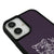 iPhone 16 Leopard Beauty Telefon Kılıfı - Deri - Mor