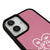 iPhone 16 Plus Love is Here Telefon Kılıfı - Deri - Pudra Pembe
