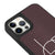 iPhone 12 Pro Max Love Style Telefon Kılıfı - Deri - Mor