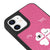 iPhone 12 Lucky Me Telefon Kılıfı - Deri - Pembe