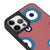 iPhone 12 Pro Max Evil Eye Look Telefon Kılıfı - Deri - Pembe