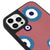 iPhone 16 Pro Evil Eye Look Telefon Kılıfı - Deri - Pembe