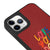 iPhone 11 Pro Love Your Damn Self Telefon Kılıfı - Deri - Kırmızı