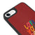 iPhone 8 Love Your Damn Self Telefon Kılıfı - Deri - Kırmızı