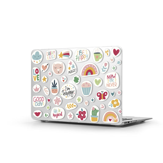 Macbook Air Sert Kapaklı Dream Big Desenli Kılıf