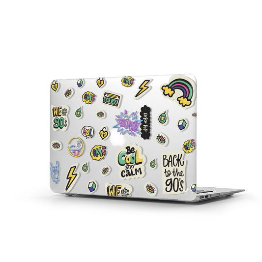 Macbook Air Sert Kapaklı 90s Desenli Kılıf