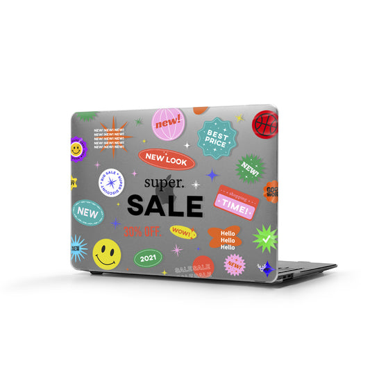 Macbook Pro Sert Kapaklı New Look Desenli Kılıf