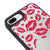 iPhone 7 Plus Hearts Kiss Telefon Kılıfı - Ayna - Siyah