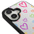iPhone 16 Colorful Heart Telefon Kılıfı - Ayna - Siyah