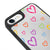 iPhone 6S Plus Colorful Heart Telefon Kılıfı - Ayna - Siyah