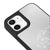 iPhone 12 Mini Hello Letter Telefon Kılıfı - Ayna - Siyah
