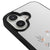 iPhone 16 Plus Pastel Leaf Telefon Kılıfı - Ayna - Siyah