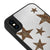 iPhone X Leopar Stars Telefon Kılıfı - Ayna - Siyah