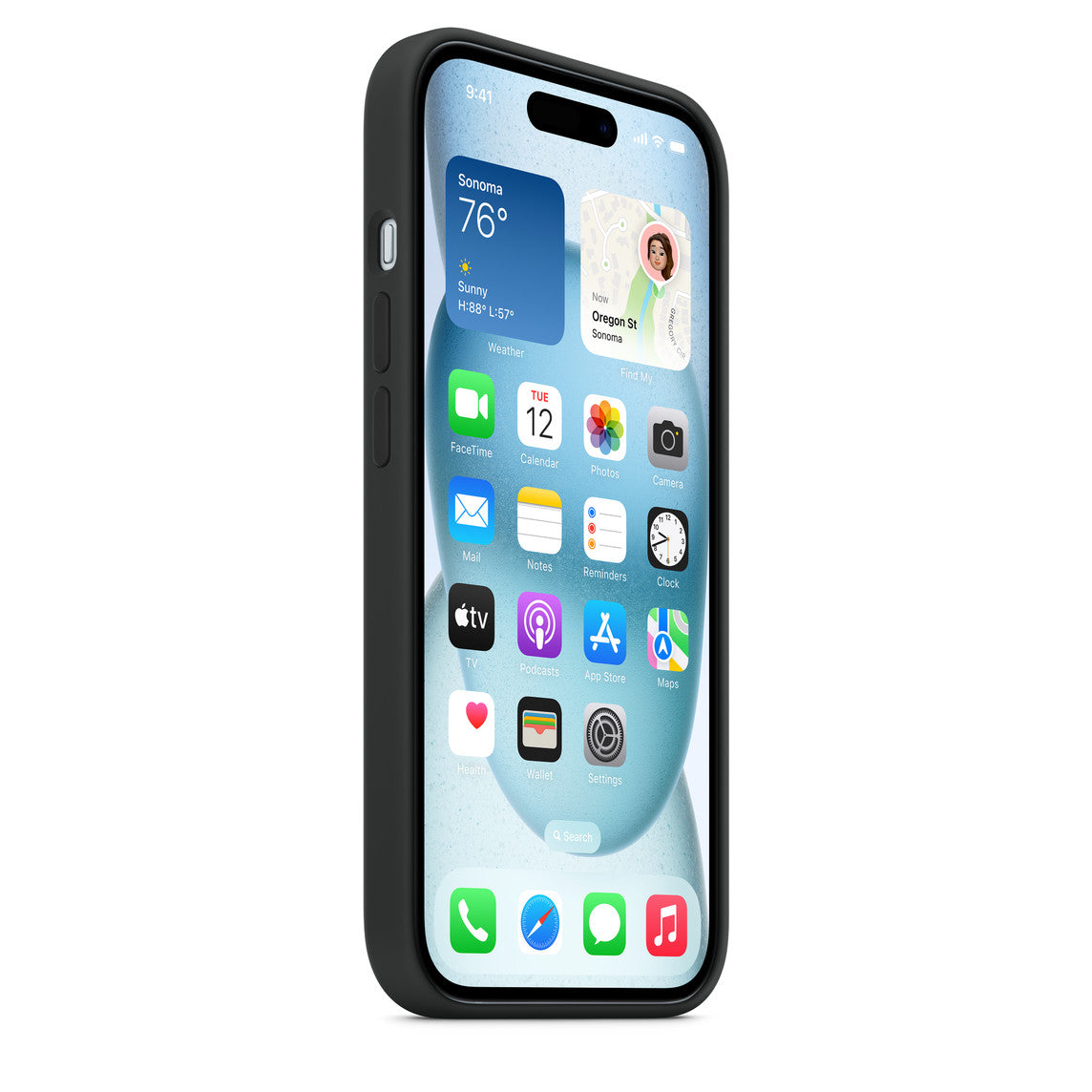 Apple iPhone 13 Silikon Magsafe Case Siyah