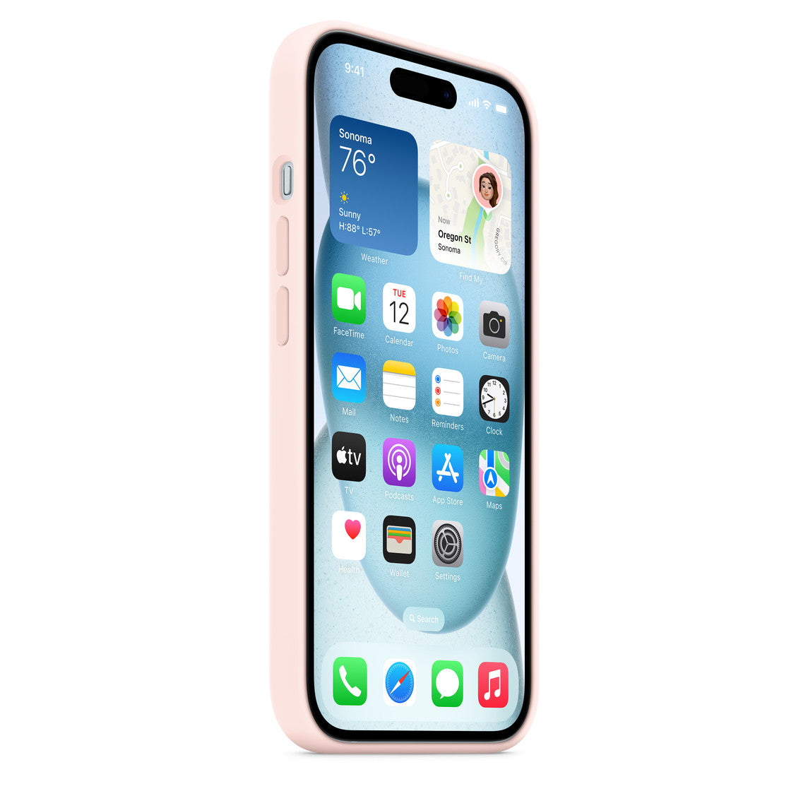 Apple iPhone 14 Plus Silikon Magsafe Case Uçuk Pembe