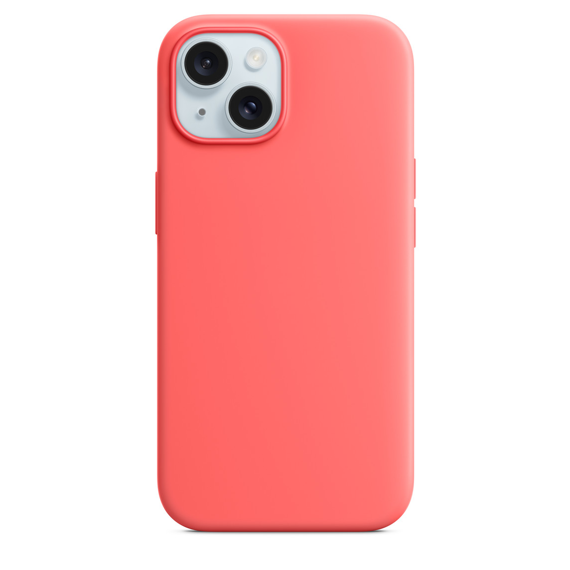 Apple iPhone 15 Silikon Magsafe Case Koyu Pembe